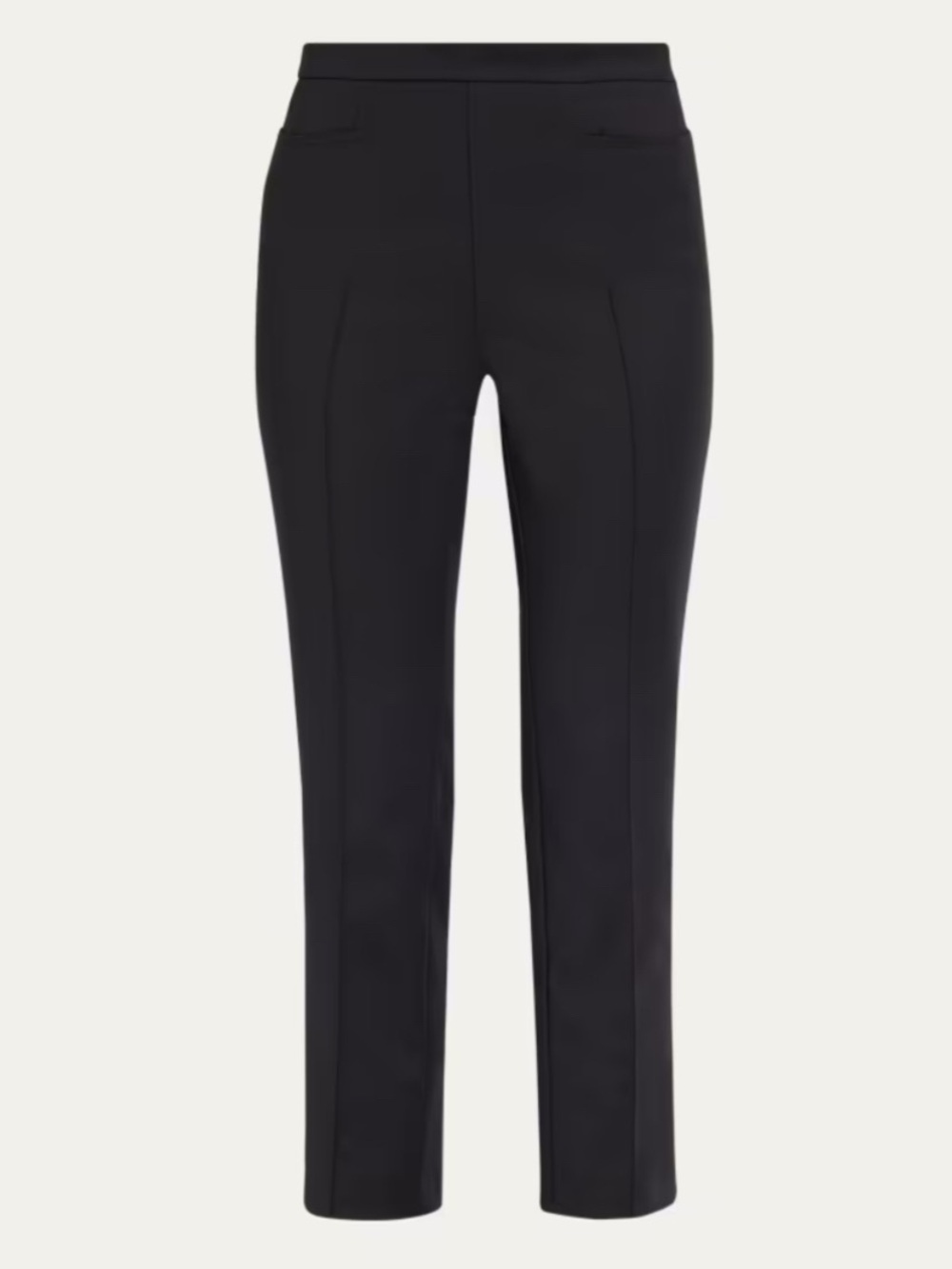 AKRIS PUNTO Franca Mid-Rise Cropped Pants Size 8 Black Slim fit Pants